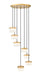 Z-Lite - 827P6-7R-MGLD-LED - LED Chandelier - Renaud - Modern Gold