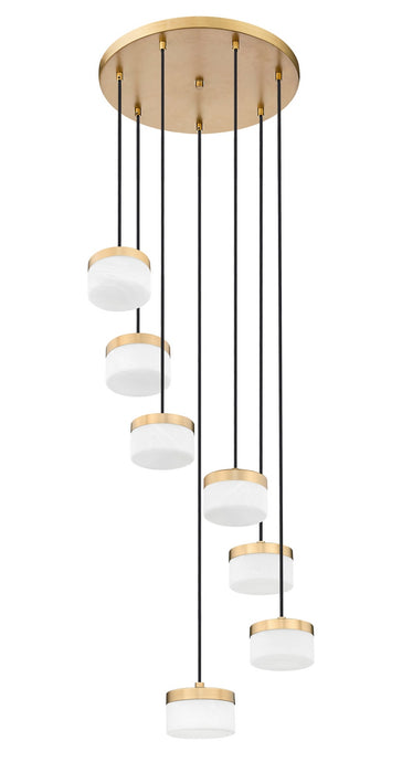 Z-Lite - 827P6-7R-MGLD-LED - LED Chandelier - Renaud - Modern Gold