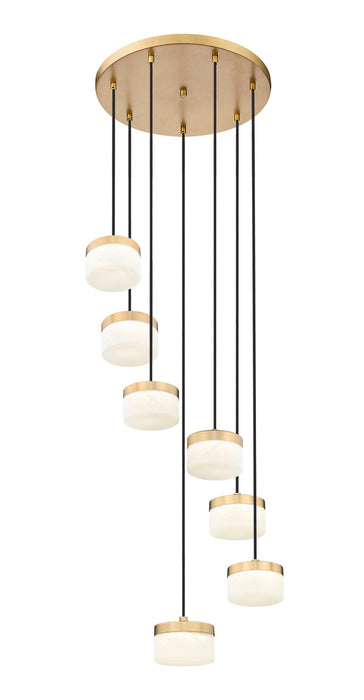 Z-Lite - 827P6-7R-MGLD-LED - LED Chandelier - Renaud - Modern Gold