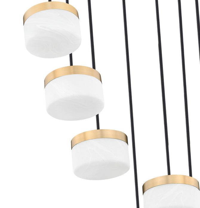 Z-Lite - 827P6-7R-MGLD-LED - LED Chandelier - Renaud - Modern Gold