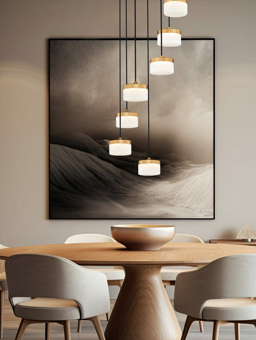 Z-Lite - 827P6-7R-MGLD-LED - LED Chandelier - Renaud - Modern Gold