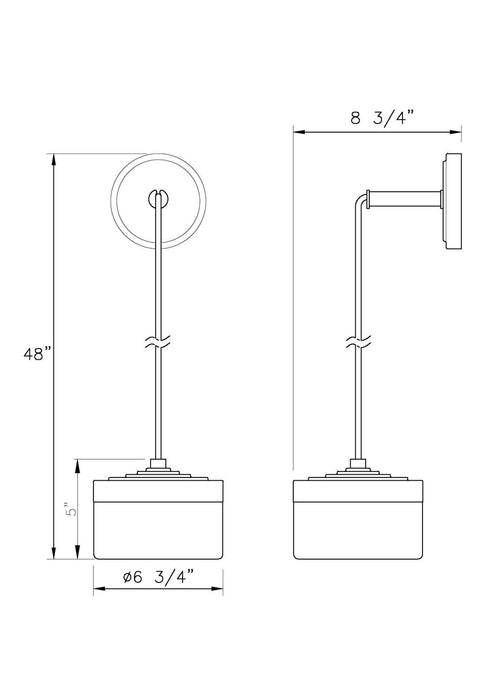 Z-Lite - 827S-MGLD-LED - LED Wall Sconce - Renaud - Modern Gold