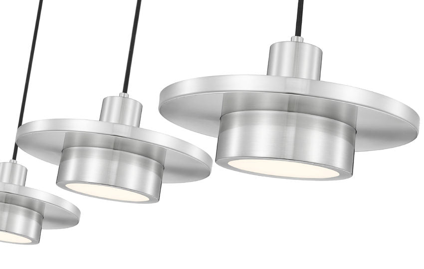 Z-Lite - 829P12-3L-BN-LED - LED Linear Chandelier - Ludo - Brushed Nickel