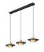 Z-Lite - 829P12-3L-MB-MGLD-LE - LED Linear Chandelier - Ludo - Matte Black + Modern Gold
