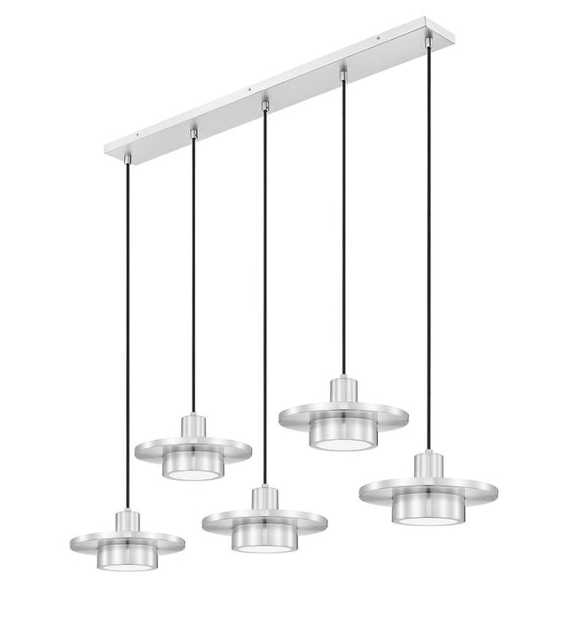 Z-Lite - 829P12-5L-BN-LED - LED Linear Chandelier - Ludo - Brushed Nickel