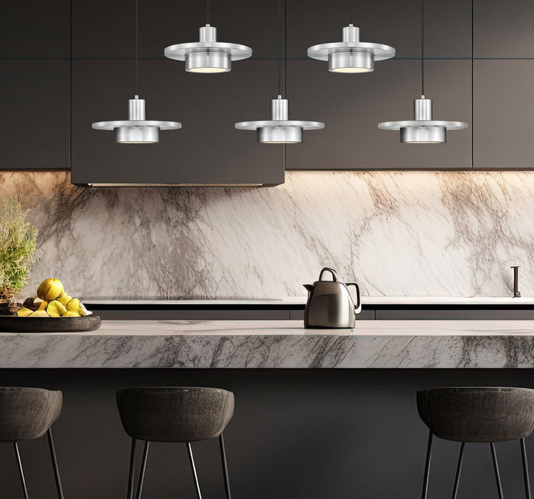 Z-Lite - 829P12-5L-BN-LED - LED Linear Chandelier - Ludo - Brushed Nickel