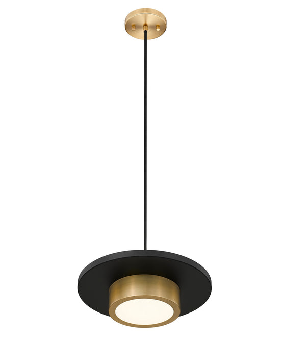 Z-Lite - 829P12-MB-MGLD-LED - LED Pendant - Ludo - Matte Black + Modern Gold