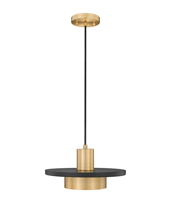 Z-Lite - 829P12-MB-MGLD-LED - LED Pendant - Ludo - Matte Black + Modern Gold