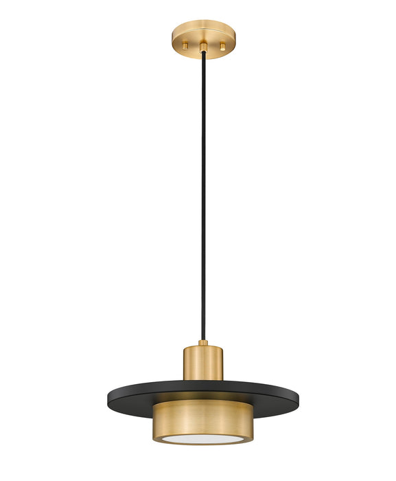 Z-Lite - 829P12-MB-MGLD-LED - LED Pendant - Ludo - Matte Black + Modern Gold