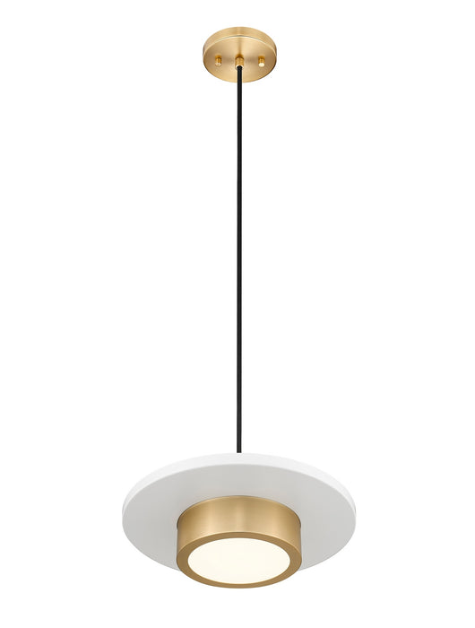 Z-Lite - 829P12-MW-MGLD-LED - LED Pendant - Ludo - Matte White + Modern Gold