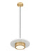 Z-Lite - 829P12-MW-MGLD-LED - LED Pendant - Ludo - Matte White + Modern Gold