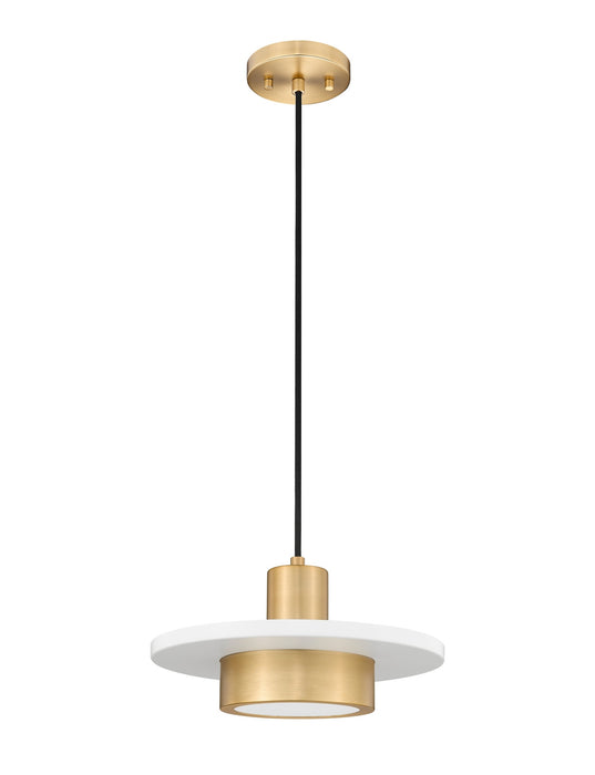 Z-Lite - 829P12-MW-MGLD-LED - LED Pendant - Ludo - Matte White + Modern Gold