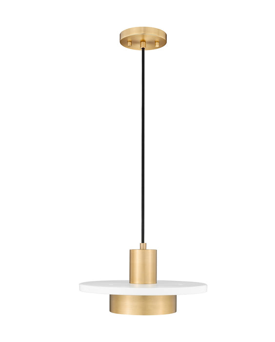 Z-Lite - 829P12-MW-MGLD-LED - LED Pendant - Ludo - Matte White + Modern Gold