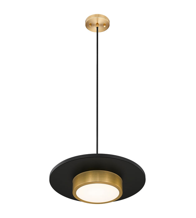 Z-Lite - 829P16-MB-MGLD-LED - LED Pendant - Ludo - Matte Black + Modern Gold