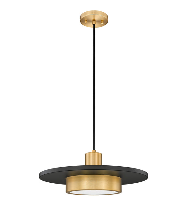 Z-Lite - 829P16-MB-MGLD-LED - LED Pendant - Ludo - Matte Black + Modern Gold