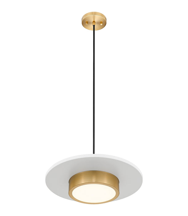 Z-Lite - 829P16-MW-MGLD-LED - LED Pendant - Ludo - Matte White + Modern Gold