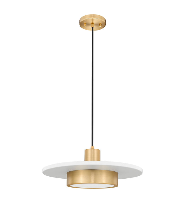 Z-Lite - 829P16-MW-MGLD-LED - LED Pendant - Ludo - Matte White + Modern Gold