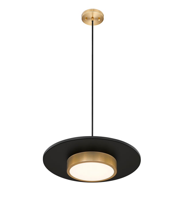 Z-Lite - 829P20-MB-MGLD-LED - LED Pendant - Ludo - Matte Black + Modern Gold
