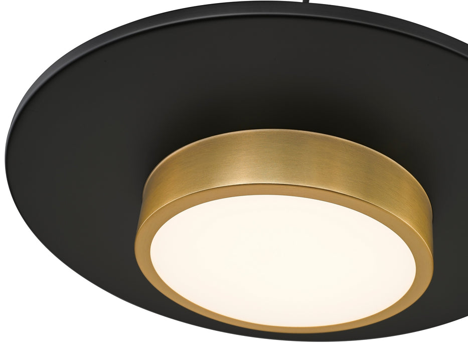 Z-Lite - 829P20-MB-MGLD-LED - LED Pendant - Ludo - Matte Black + Modern Gold