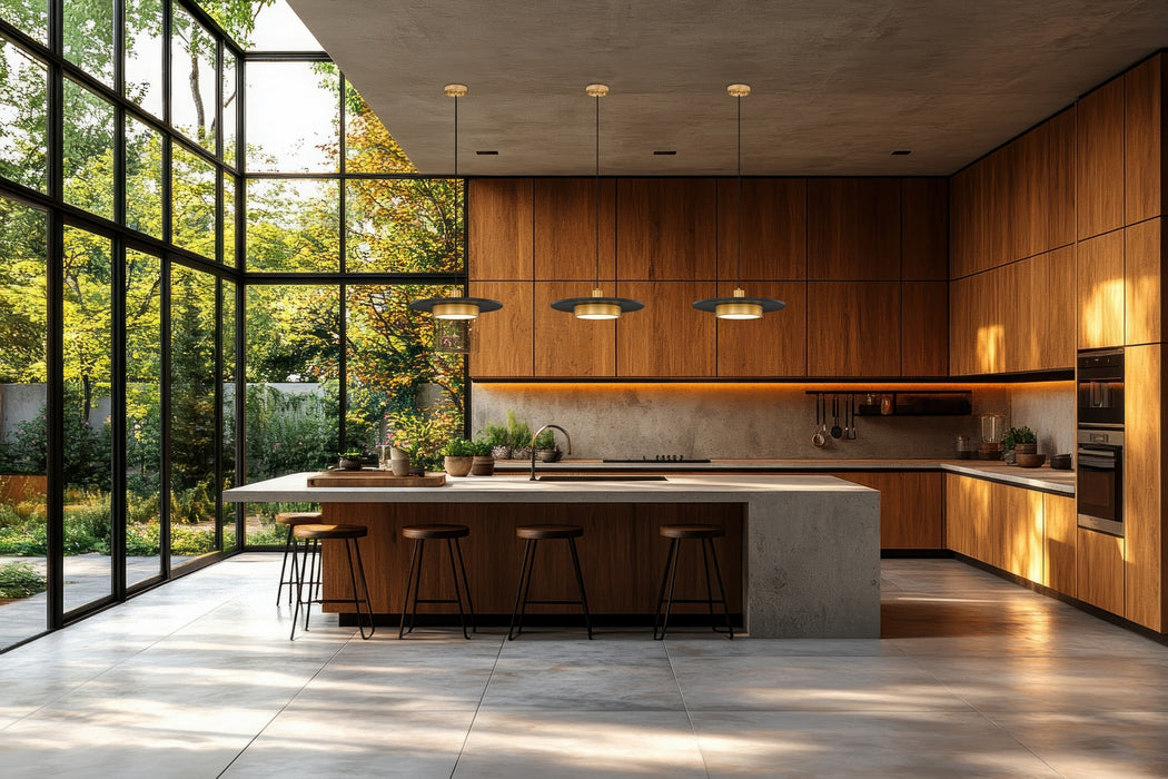 Z-Lite - 829P20-MB-MGLD-LED - LED Pendant - Ludo - Matte Black + Modern Gold