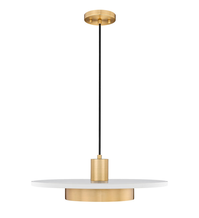 Z-Lite - 829P20-MW-MGLD-LED - LED Pendant - Ludo - Matte White + Modern Gold