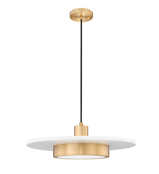 Z-Lite - 829P20-MW-MGLD-LED - LED Pendant - Ludo - Matte White + Modern Gold