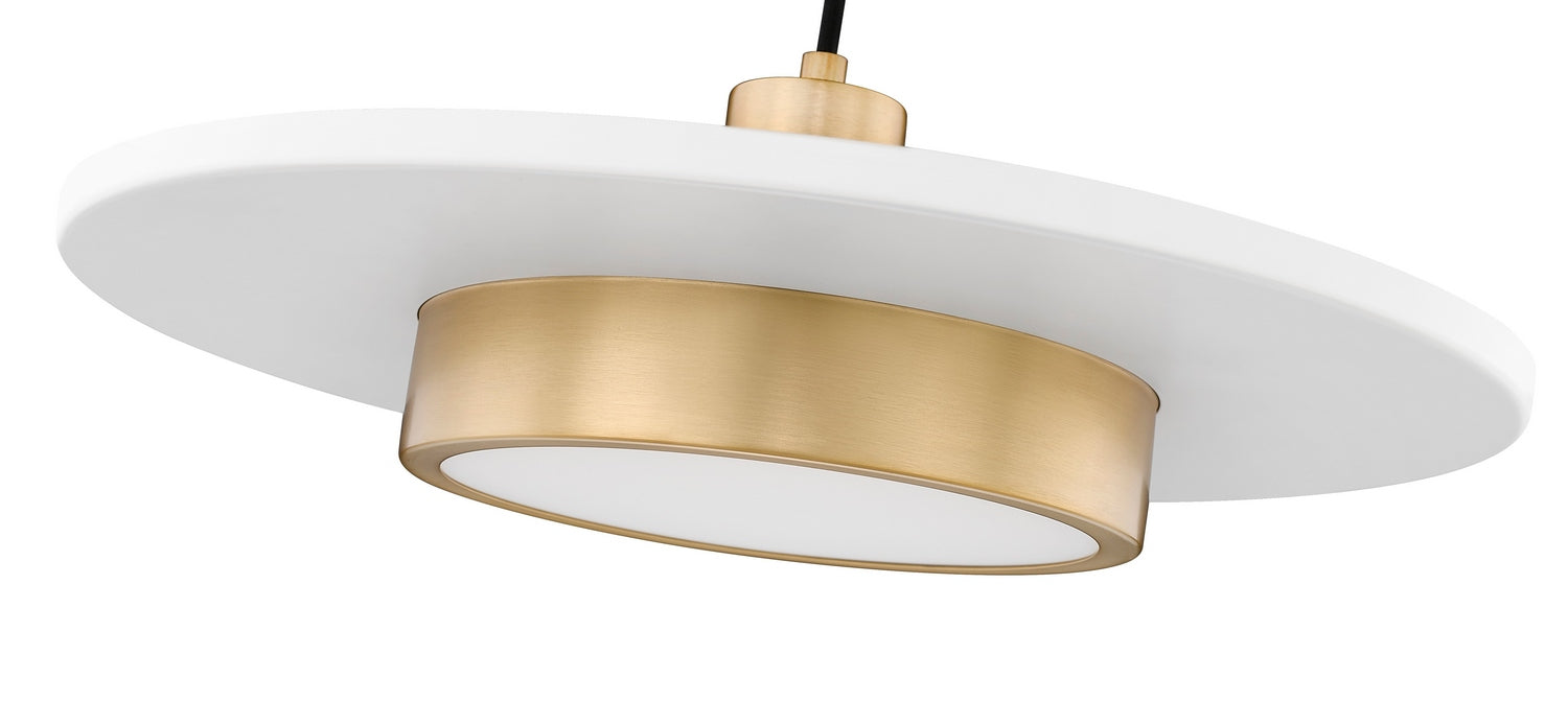 Z-Lite - 829P20-MW-MGLD-LED - LED Pendant - Ludo - Matte White + Modern Gold