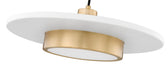 Z-Lite - 829P20-MW-MGLD-LED - LED Pendant - Ludo - Matte White + Modern Gold