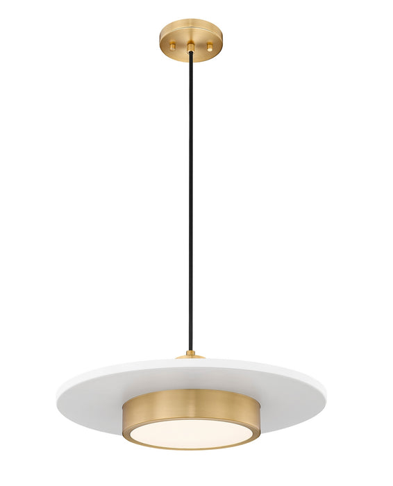 Z-Lite - 829P20-MW-MGLD-LED - LED Pendant - Ludo - Matte White + Modern Gold