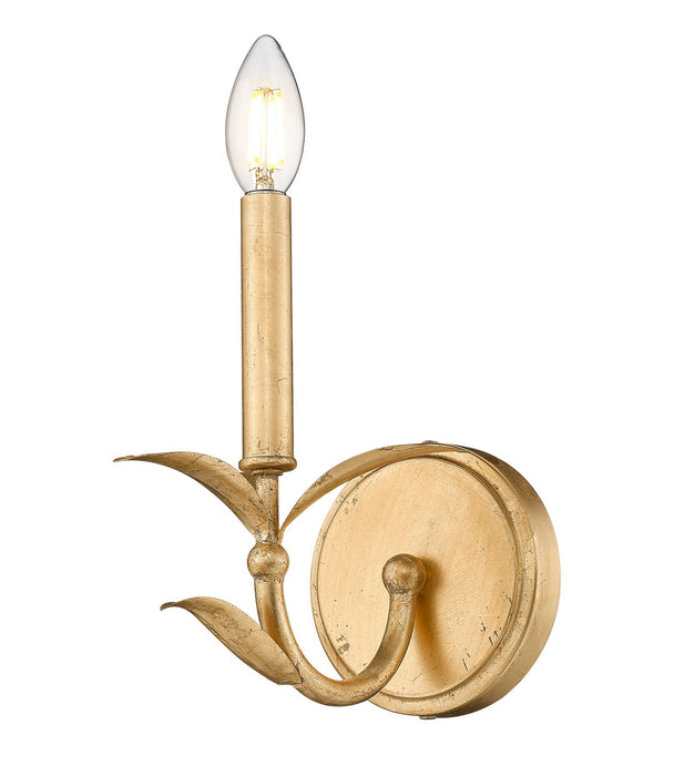 Z-Lite - 830-1S-GLF - One Light Wall Sconce - Aslin - Gold Leaf
