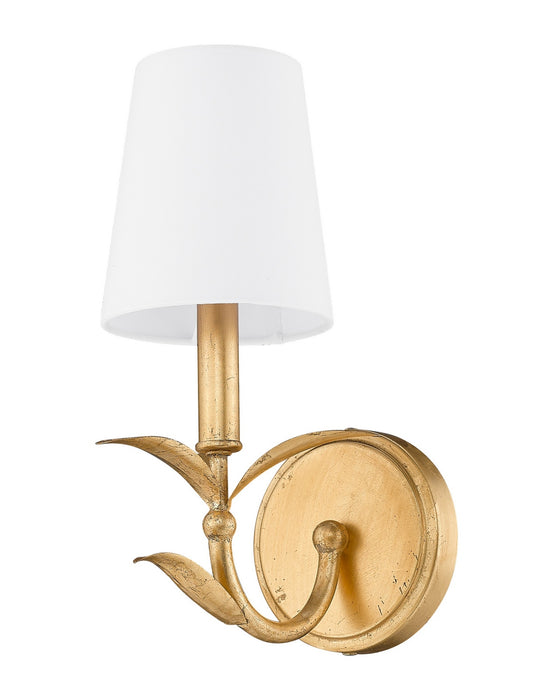 Z-Lite - 830-1S-GLF - One Light Wall Sconce - Aslin - Gold Leaf