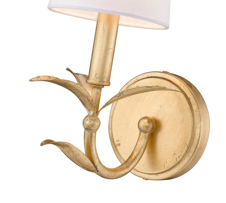 Z-Lite - 830-1S-GLF - One Light Wall Sconce - Aslin - Gold Leaf