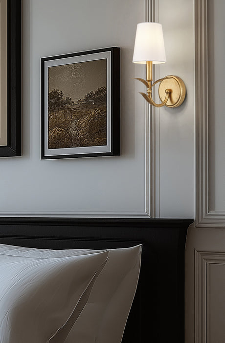 Z-Lite - 830-1S-GLF - One Light Wall Sconce - Aslin - Gold Leaf