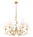 Z-Lite - 830-31GLF - Six Light Chandelier - Aslin - Gold Leaf