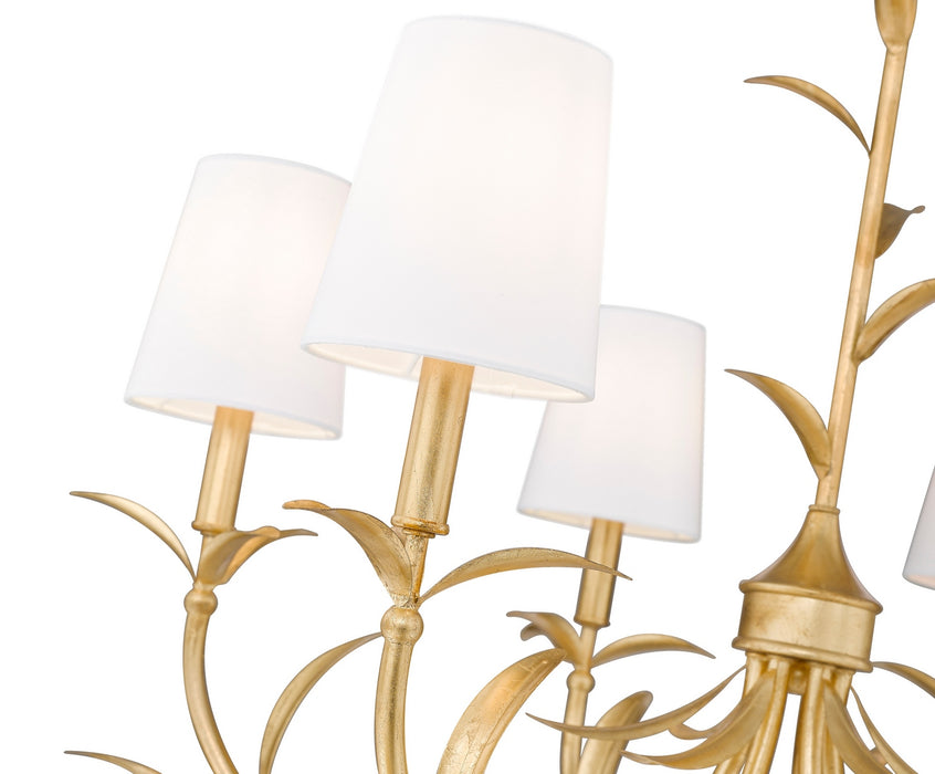 Z-Lite - 830-31GLF - Six Light Chandelier - Aslin - Gold Leaf