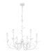 Z-Lite - 830-31TXWH - Six Light Chandelier - Aslin - Textured White