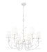 Z-Lite - 830-31TXWH - Six Light Chandelier - Aslin - Textured White