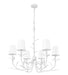 Z-Lite - 830-31TXWH - Six Light Chandelier - Aslin - Textured White