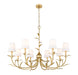 Z-Lite - 830-42GLF - Eight Light Chandelier - Aslin - Gold Leaf