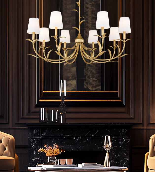 Z-Lite - 830-42GLF - Eight Light Chandelier - Aslin - Gold Leaf