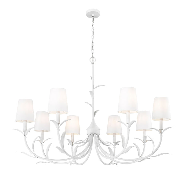 Z-Lite - 830-42TXWH - Eight Light Chandelier - Aslin - Textured White