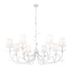 Z-Lite - 830-42TXWH - Eight Light Chandelier - Aslin - Textured White