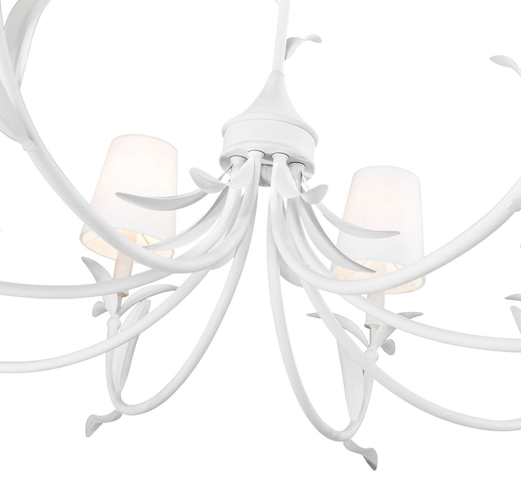 Z-Lite - 830-42TXWH - Eight Light Chandelier - Aslin - Textured White