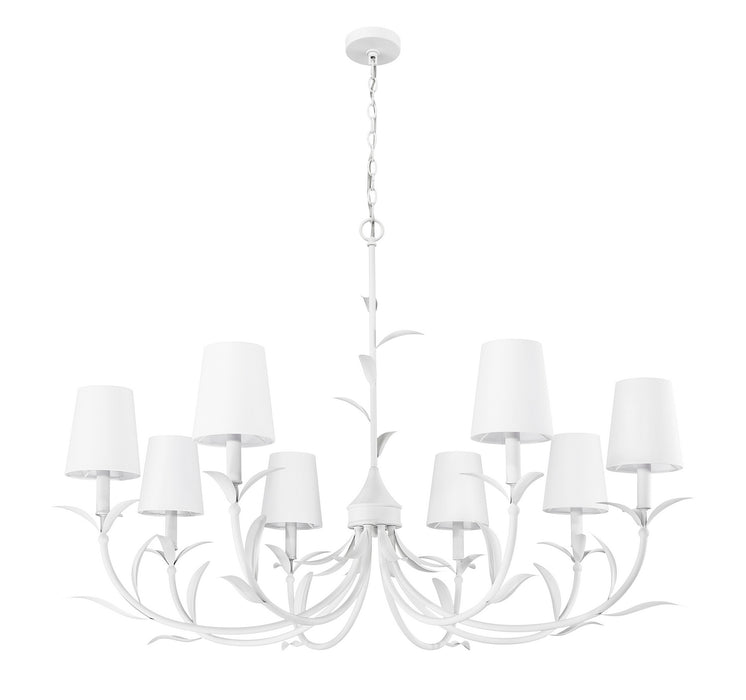 Z-Lite - 830-42TXWH - Eight Light Chandelier - Aslin - Textured White