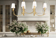 Z-Lite - 830-44L-GLF - Six Light Linear Chandelier - Aslin - Gold Leaf