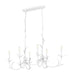 Z-Lite - 830-44L-TXWH - Six Light Linear Chandelier - Aslin - Textured White