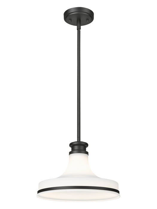 Z-Lite - 831P12-MB - One Light Pendant - Reznor - Matte Black