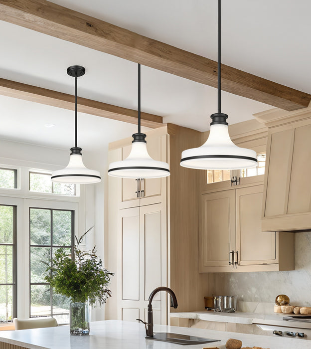 Z-Lite - 831P12-MB - One Light Pendant - Reznor - Matte Black