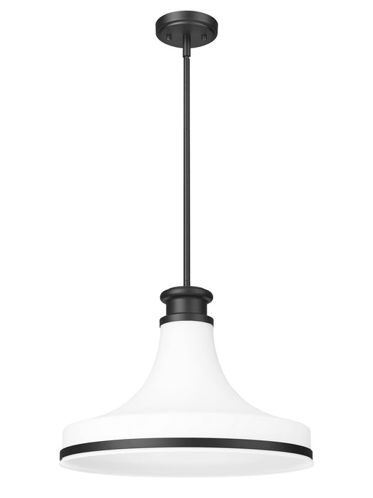 Z-Lite - 831P18-MB - One Light Pendant - Reznor - Matte Black