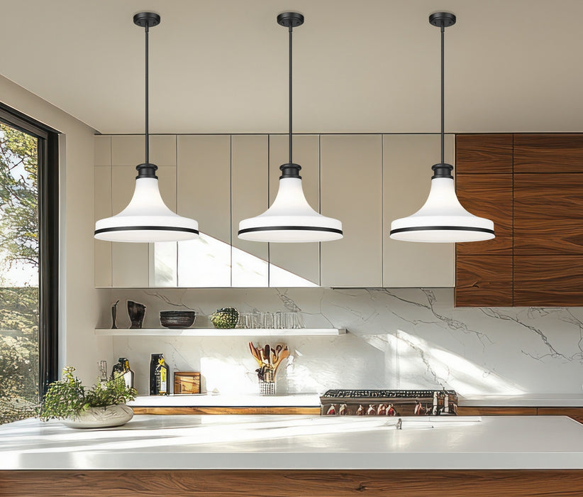 Z-Lite - 831P18-MB - One Light Pendant - Reznor - Matte Black